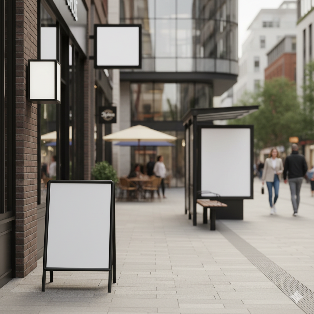 Форматы наружной рекламы для малого бизнеса: как выбрать и где разместить