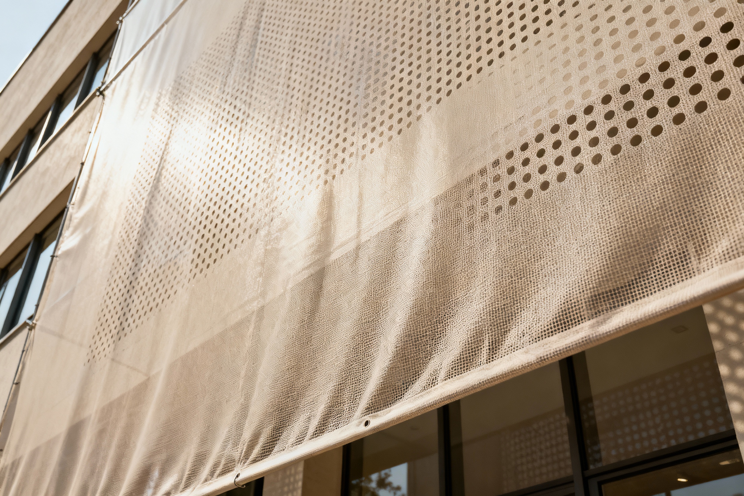 Печать на сетке (mesh): когда стоит выбирать баннерную сетку вместо ПВХ-баннера